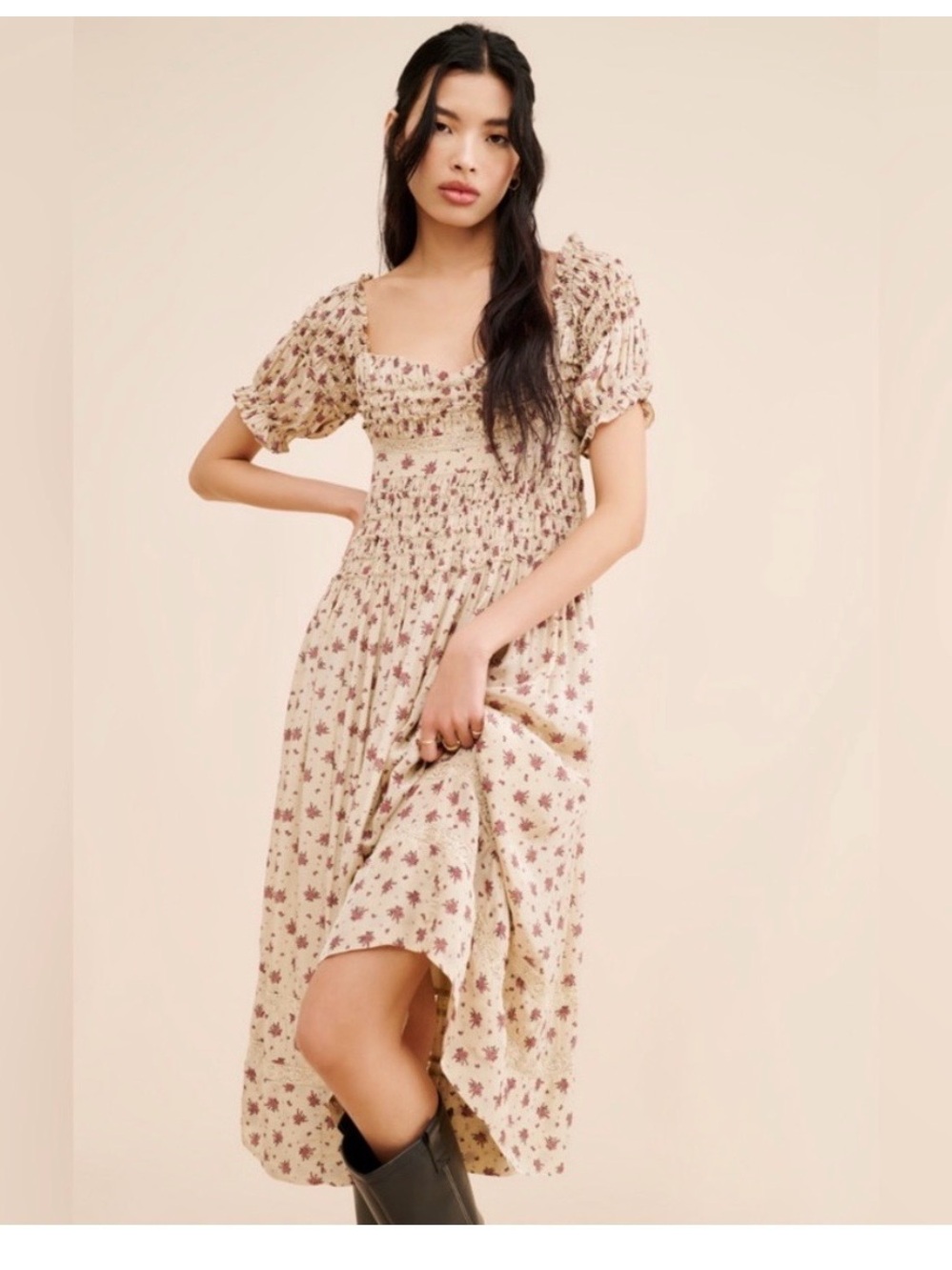Free People Bali Juniper Midi Dress. - Picture 3 of 6